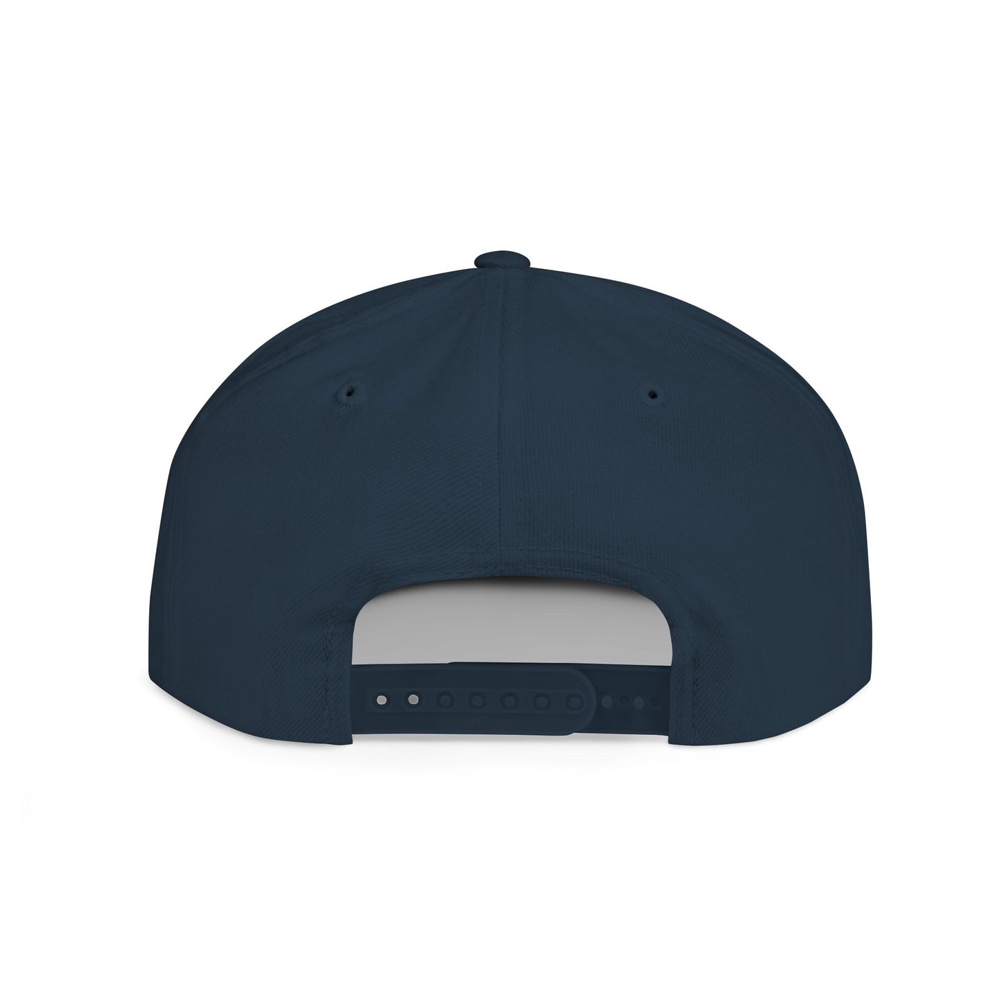 Trendy Flat Bill Snapback Hat with No Puffin Design