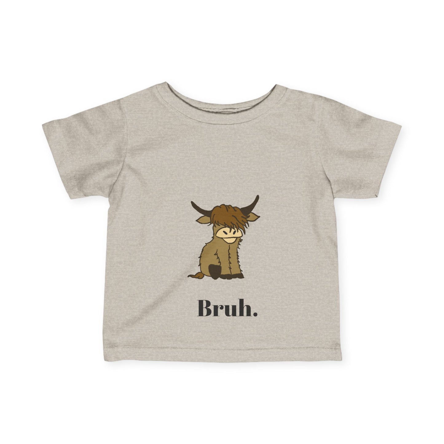 Funny Infant Tee "Bruh" - Cute Baby Shirt for Kids