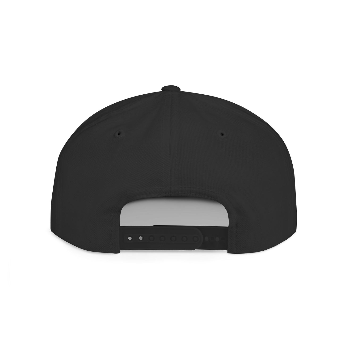 Trendy Flat Bill Snapback Hat with No Puffin Design