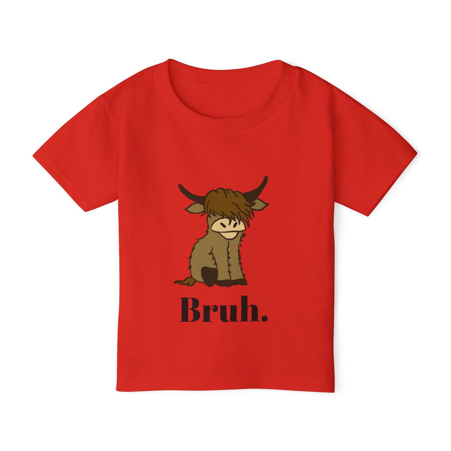 Heavy Cotton™ Toddler T-shirt bruh highland cow tshirt