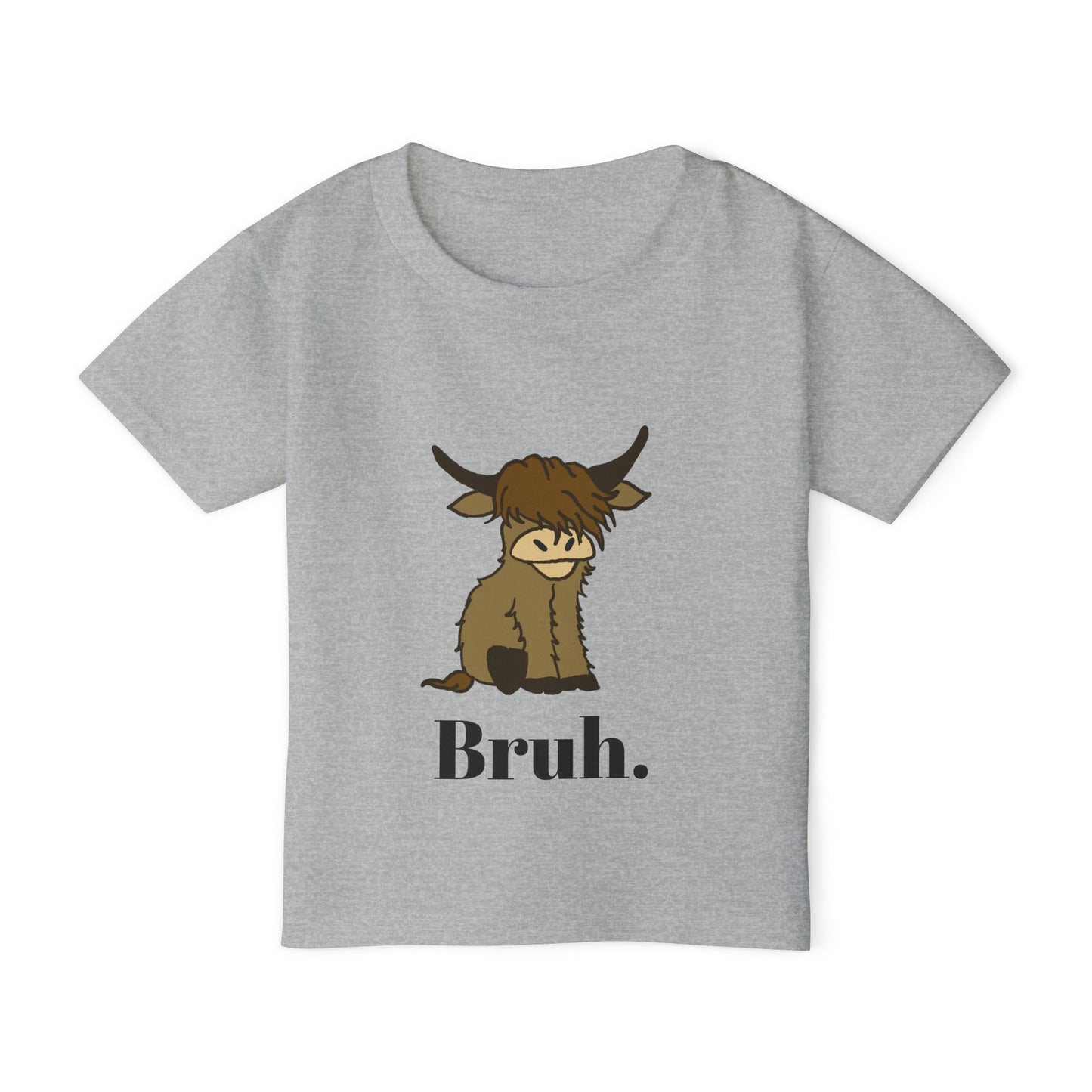 Heavy Cotton™ Toddler T-shirt bruh highland cow tshirt