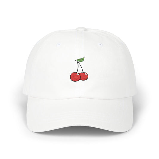 In my cherry era-classic dad cap with cherry twist