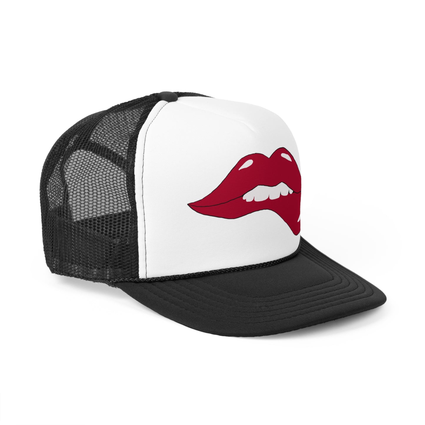 Biting Lip Trucker Cap
