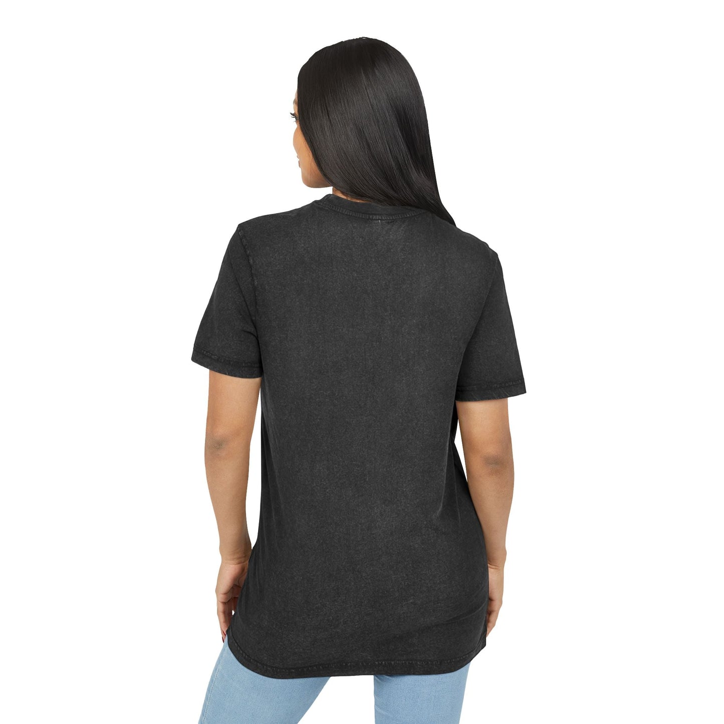 Trendy Acid Washed Tee - 'Hotter than Sin' Graphic Shirt