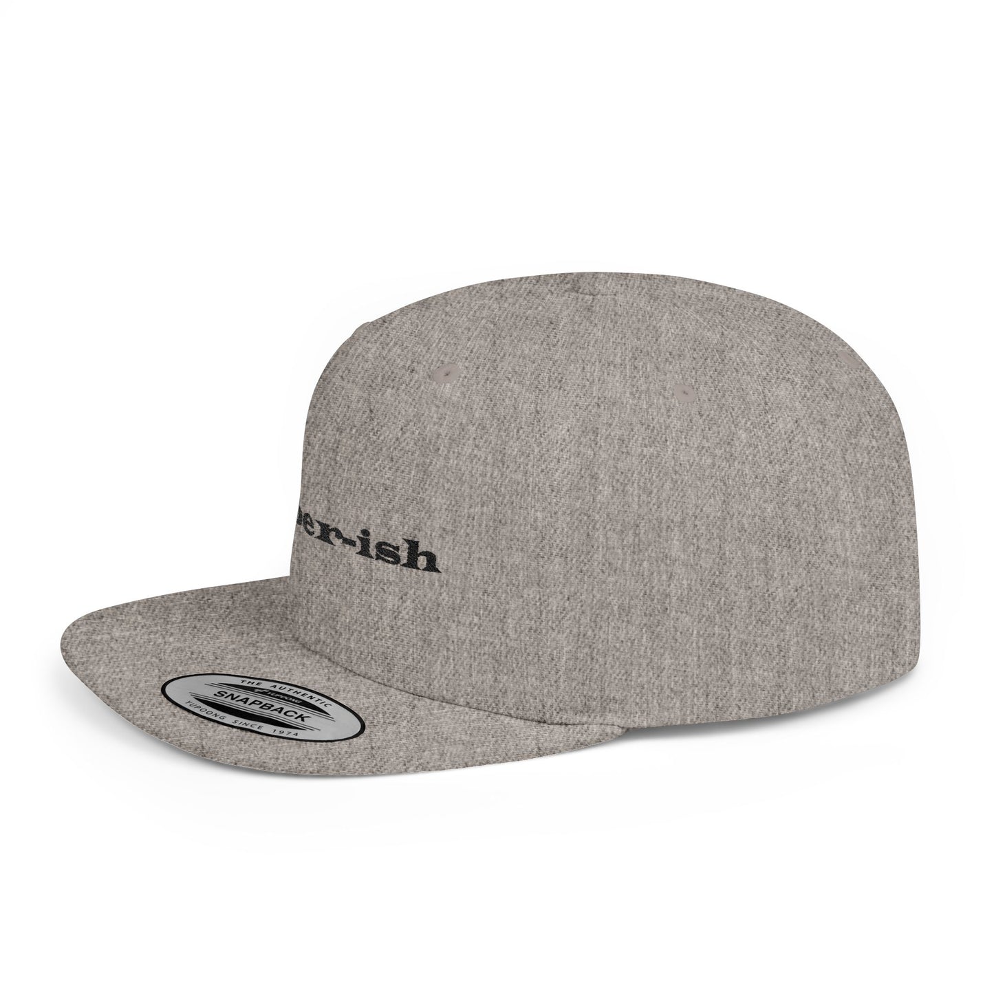 Sober-ish Flat Bill Snapback Hat - Trendy Casual Cap for Everyday Wear