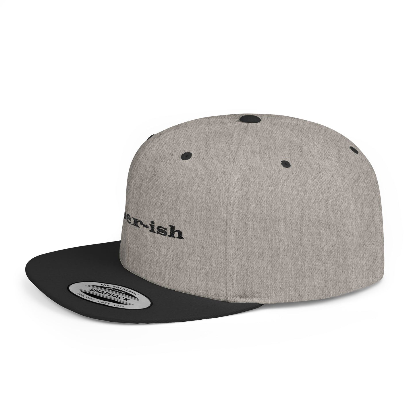 Sober-ish Flat Bill Snapback Hat - Trendy Casual Cap for Everyday Wear