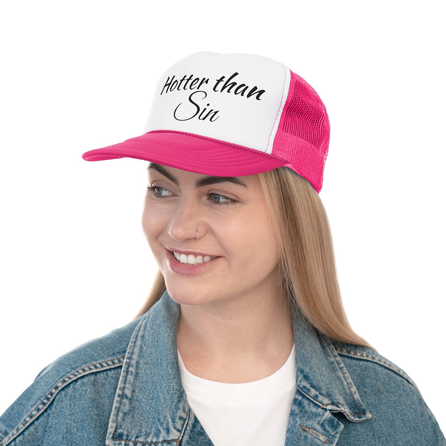 Funny Trucker Cap - Hotter than Sin