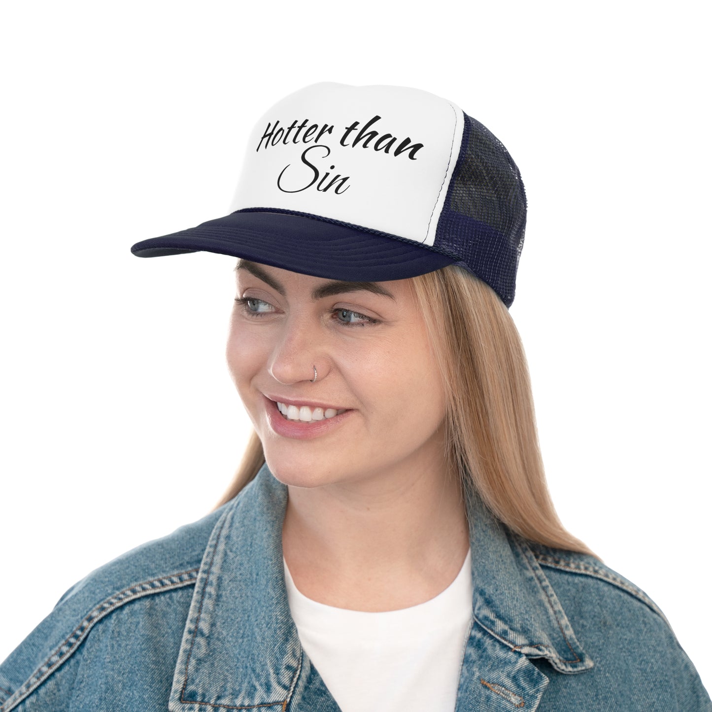 Funny Trucker Cap - Hotter than Sin