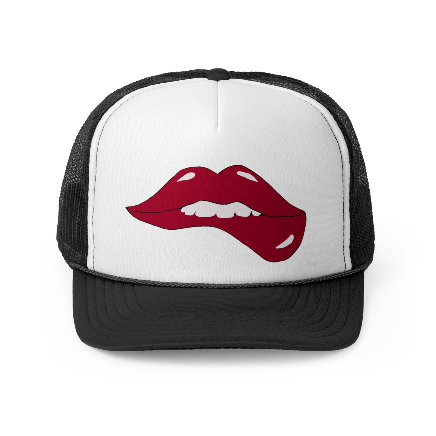 Biting Lip Trucker Cap