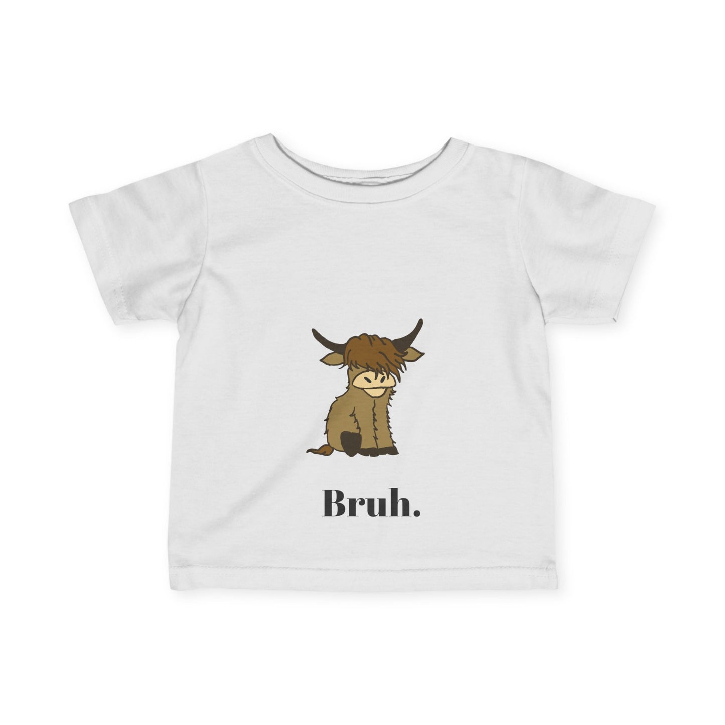 Funny Infant Tee "Bruh" - Cute Baby Shirt for Kids