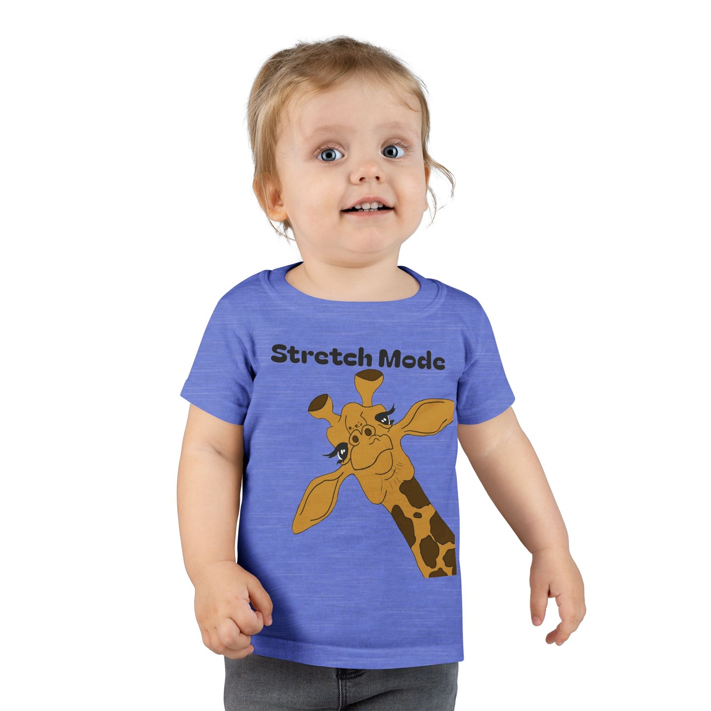 Cute Toddler T-Shirt - 'Stretch Mode' Giraffe Design