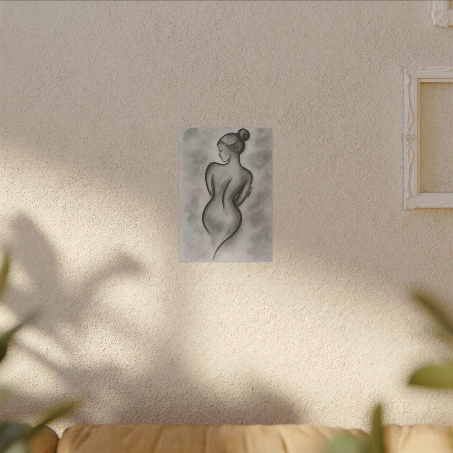 Abstract Female Figure Giclée Print Canvas - Elegant Wall Art for Modern Decor