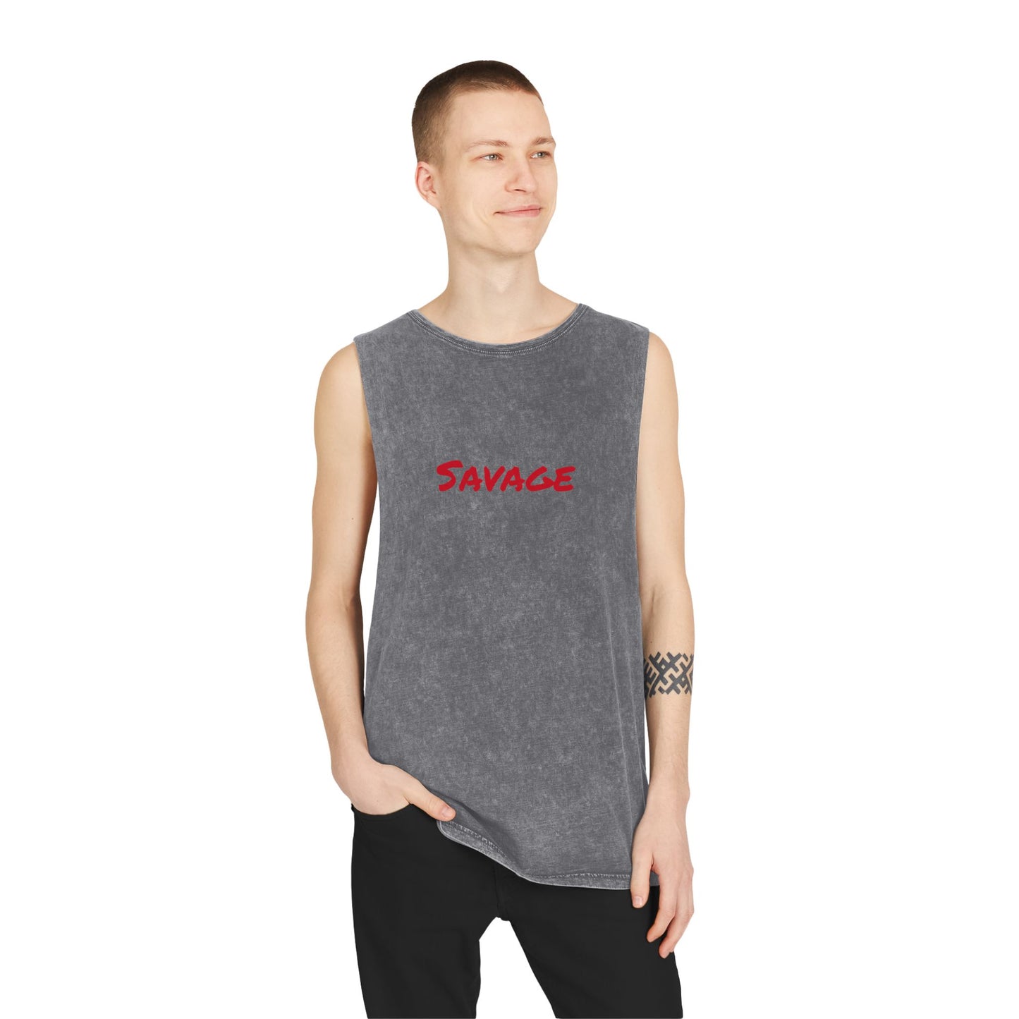 Savage Stonewash Tank Top