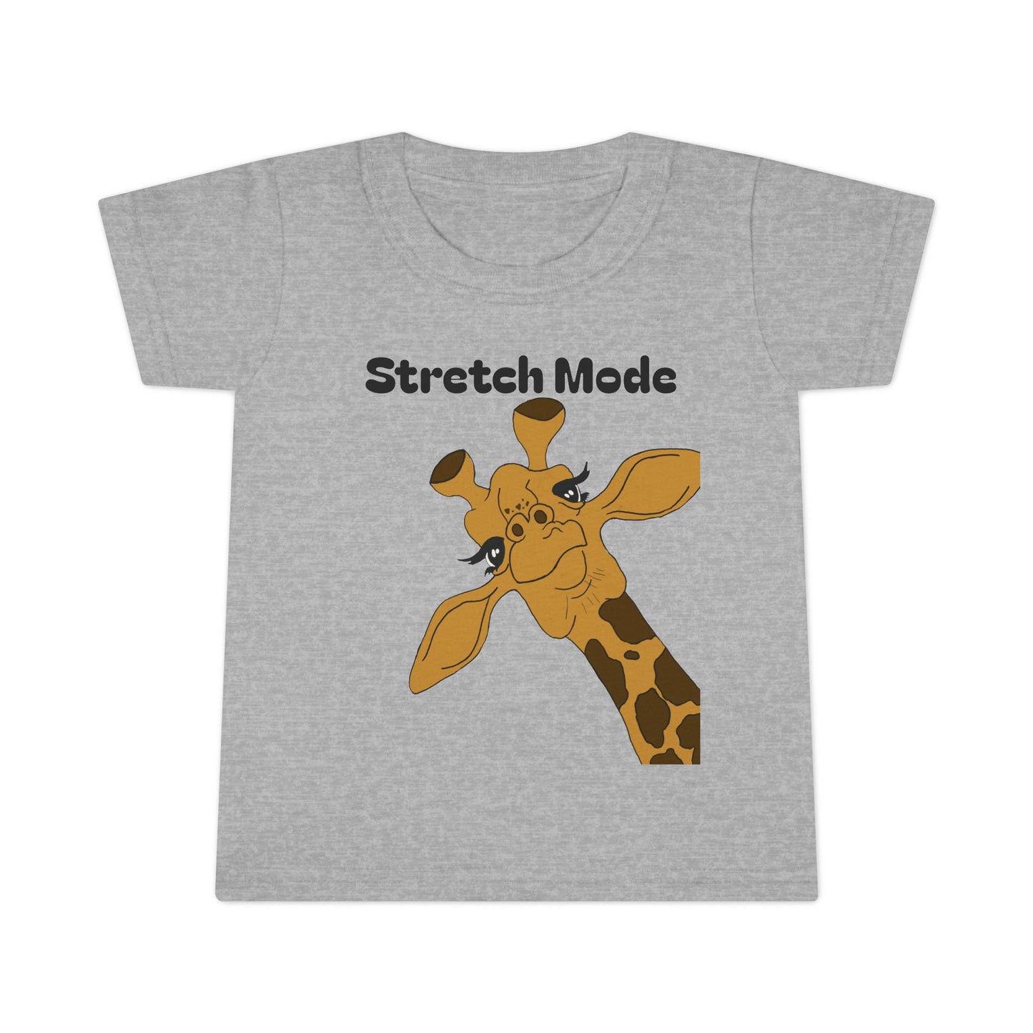 Cute Toddler T-Shirt - 'Stretch Mode' Giraffe Design