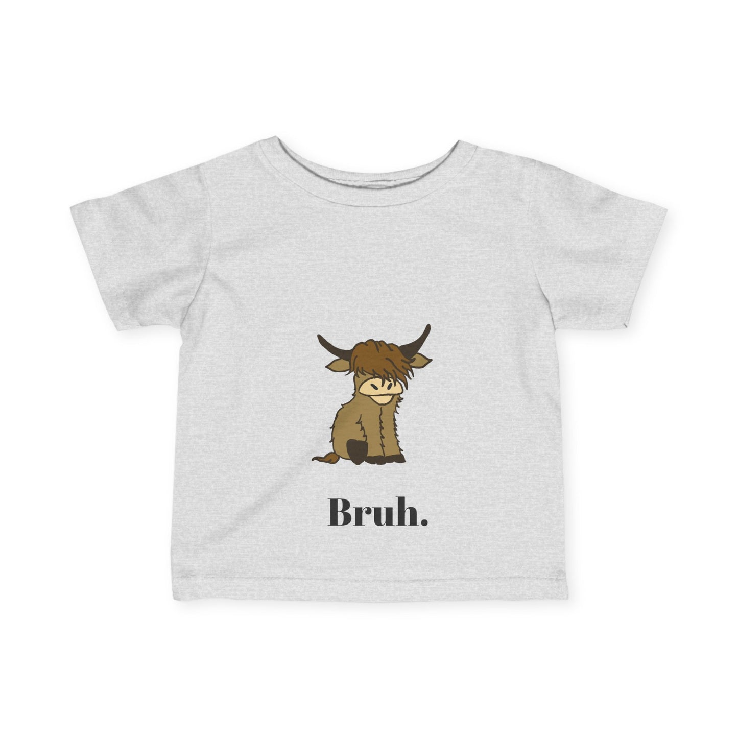 Funny Infant Tee "Bruh" - Cute Baby Shirt for Kids