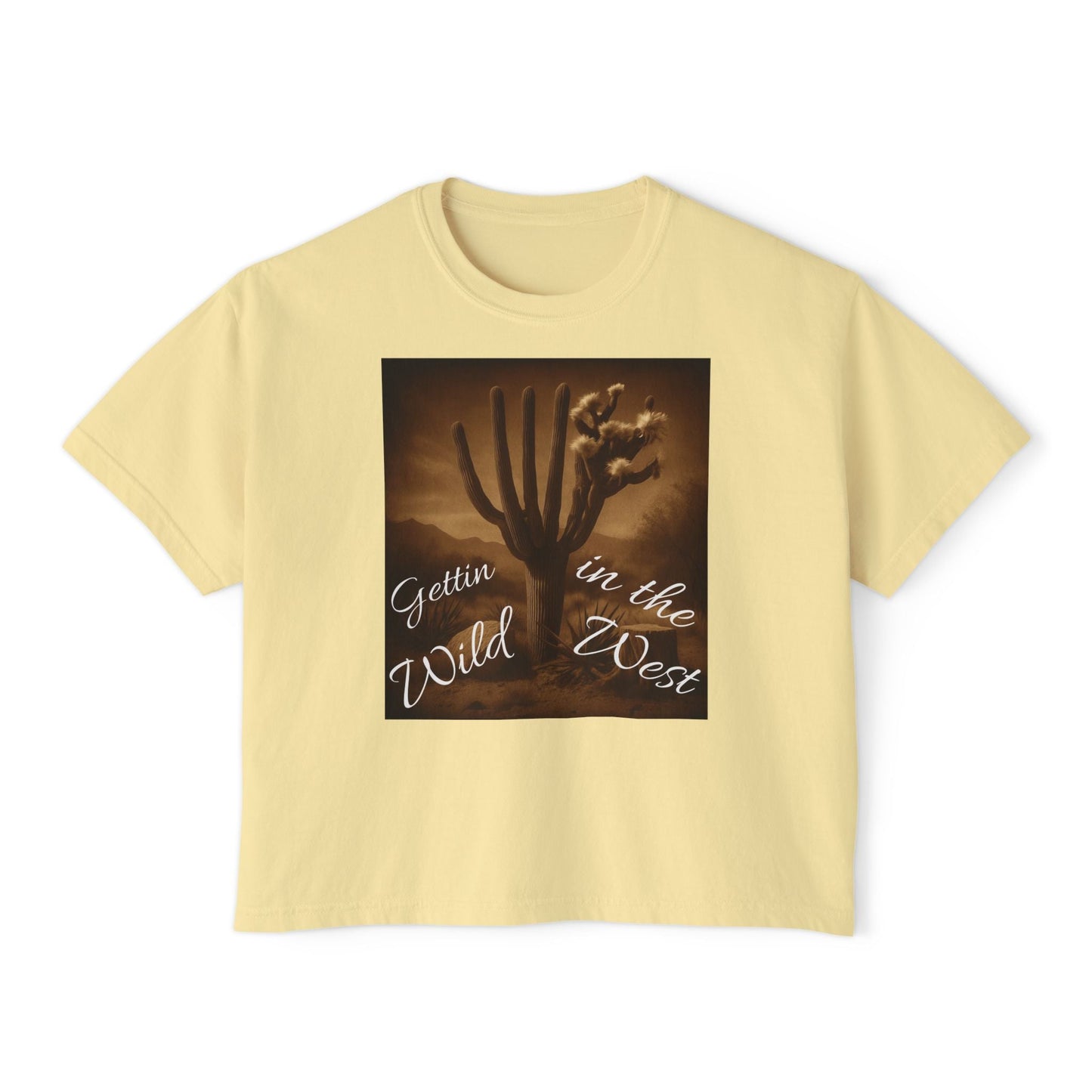 Gettin' Wild in the West Boxy Tee - Desert Vibe Women's Top