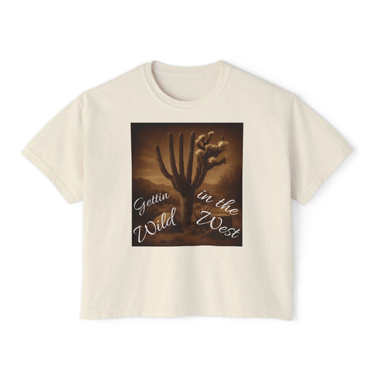 Gettin' Wild in the West Boxy Tee - Desert Vibe Women's Top
