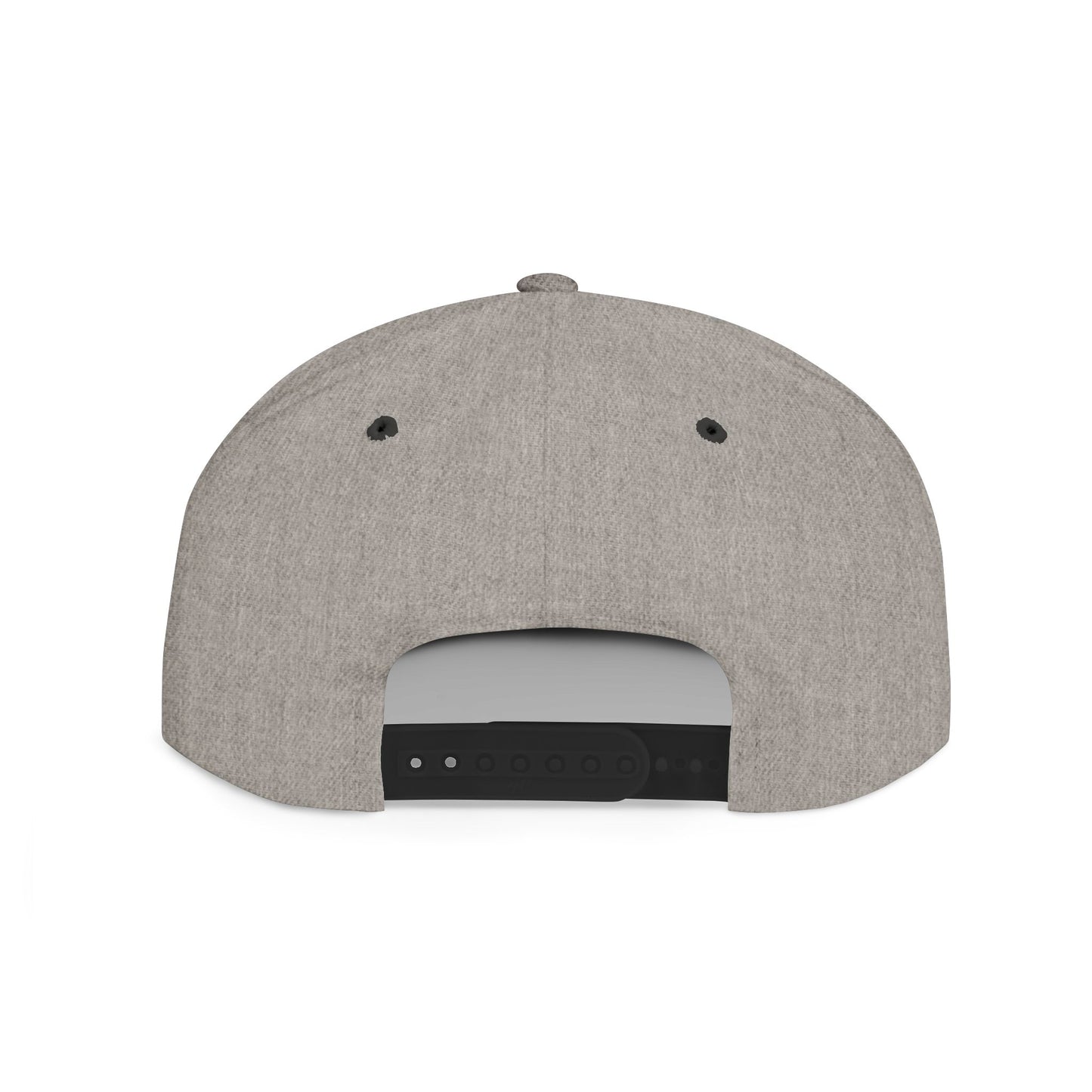 Trendy Flat Bill Snapback Hat with No Puffin Design