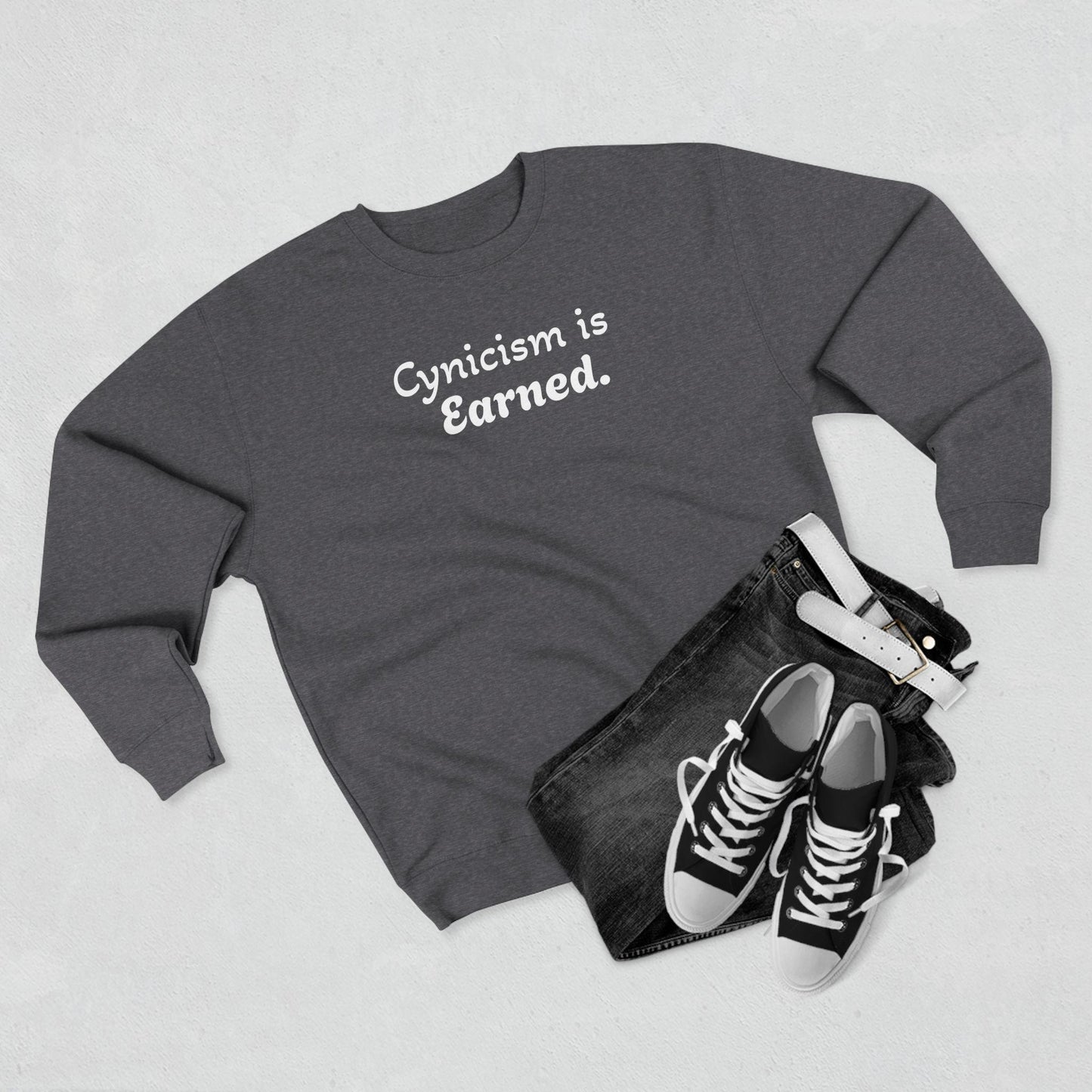Unisex Crewneck Sweatshirt, opinionated, rizz, custom, festival
