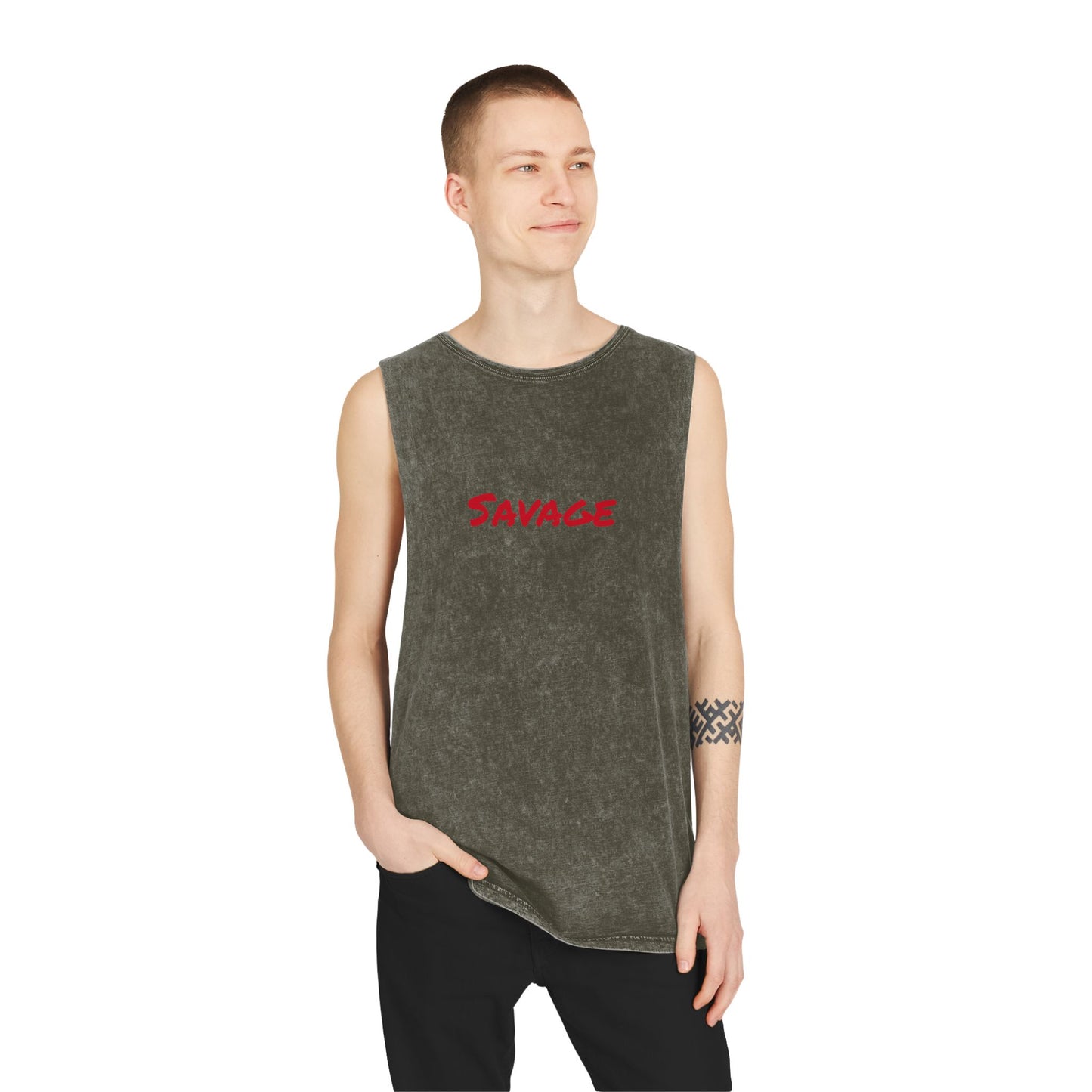 Savage Stonewash Tank Top