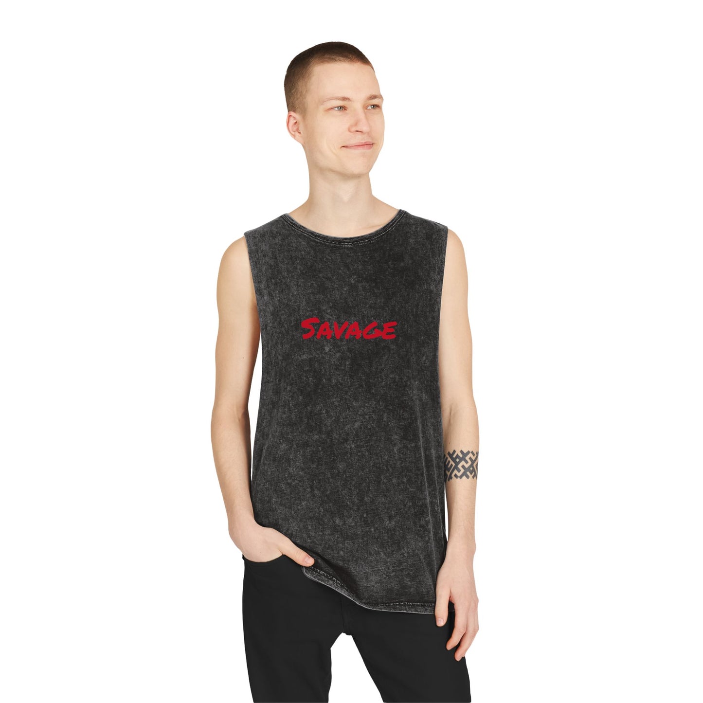 Savage Stonewash Tank Top