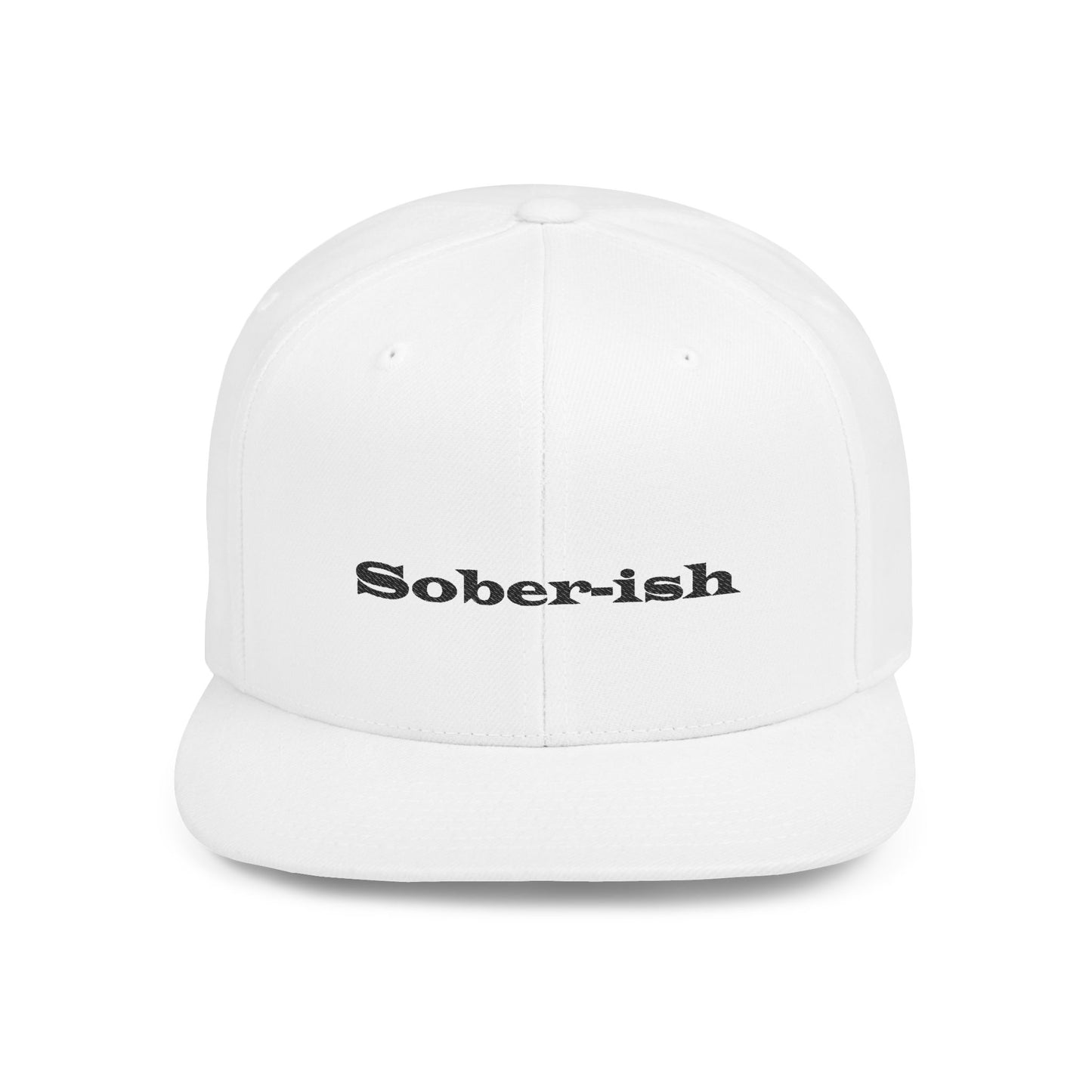 Sober-ish Flat Bill Snapback Hat - Trendy Casual Cap for Everyday Wear