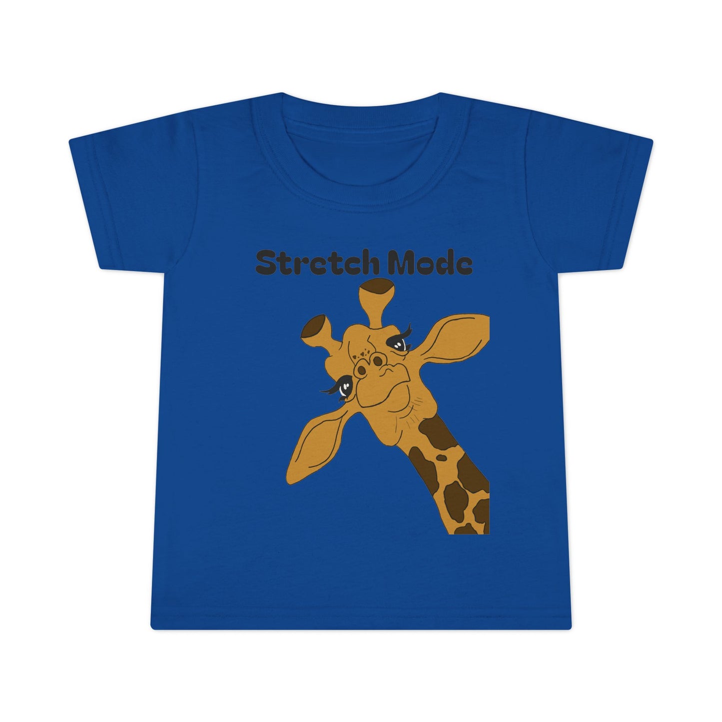 Cute Toddler T-Shirt - 'Stretch Mode' Giraffe Design