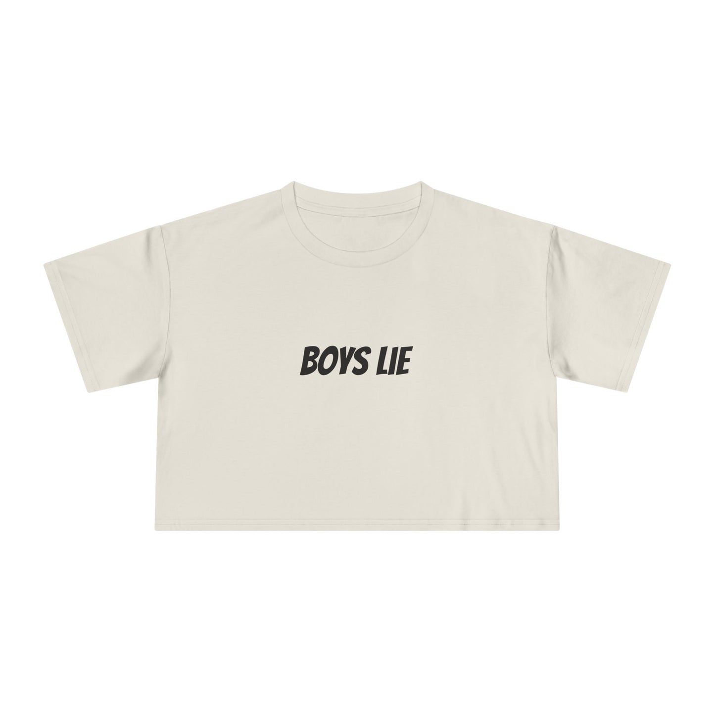 Cropped Tee - Boys Lie Design