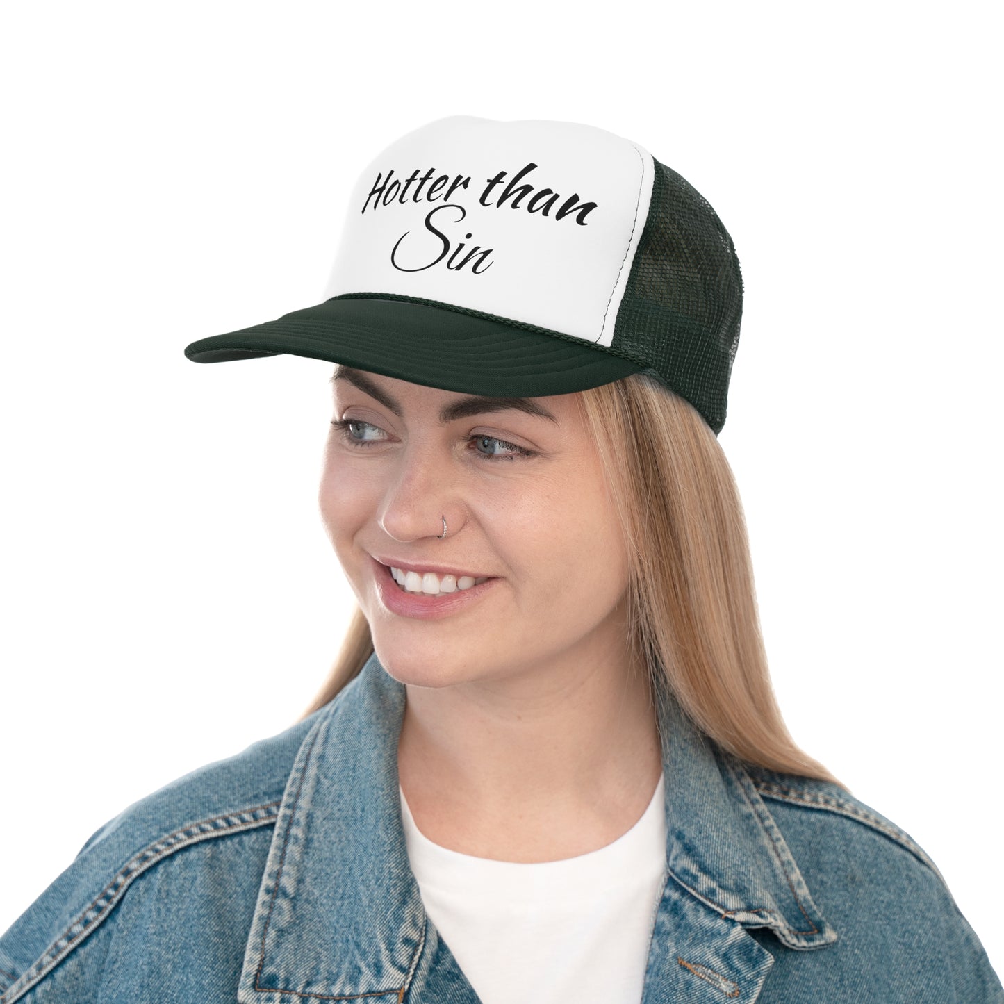 Funny Trucker Cap - Hotter than Sin