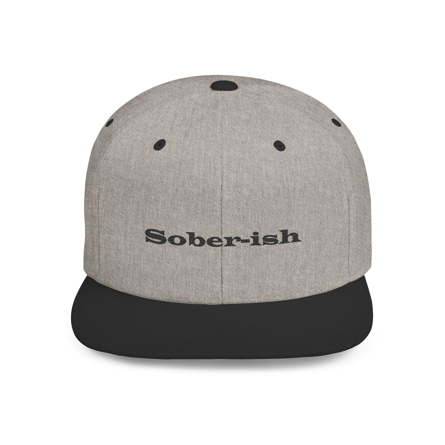 Sober-ish Flat Bill Snapback Hat - Trendy Casual Cap for Everyday Wear
