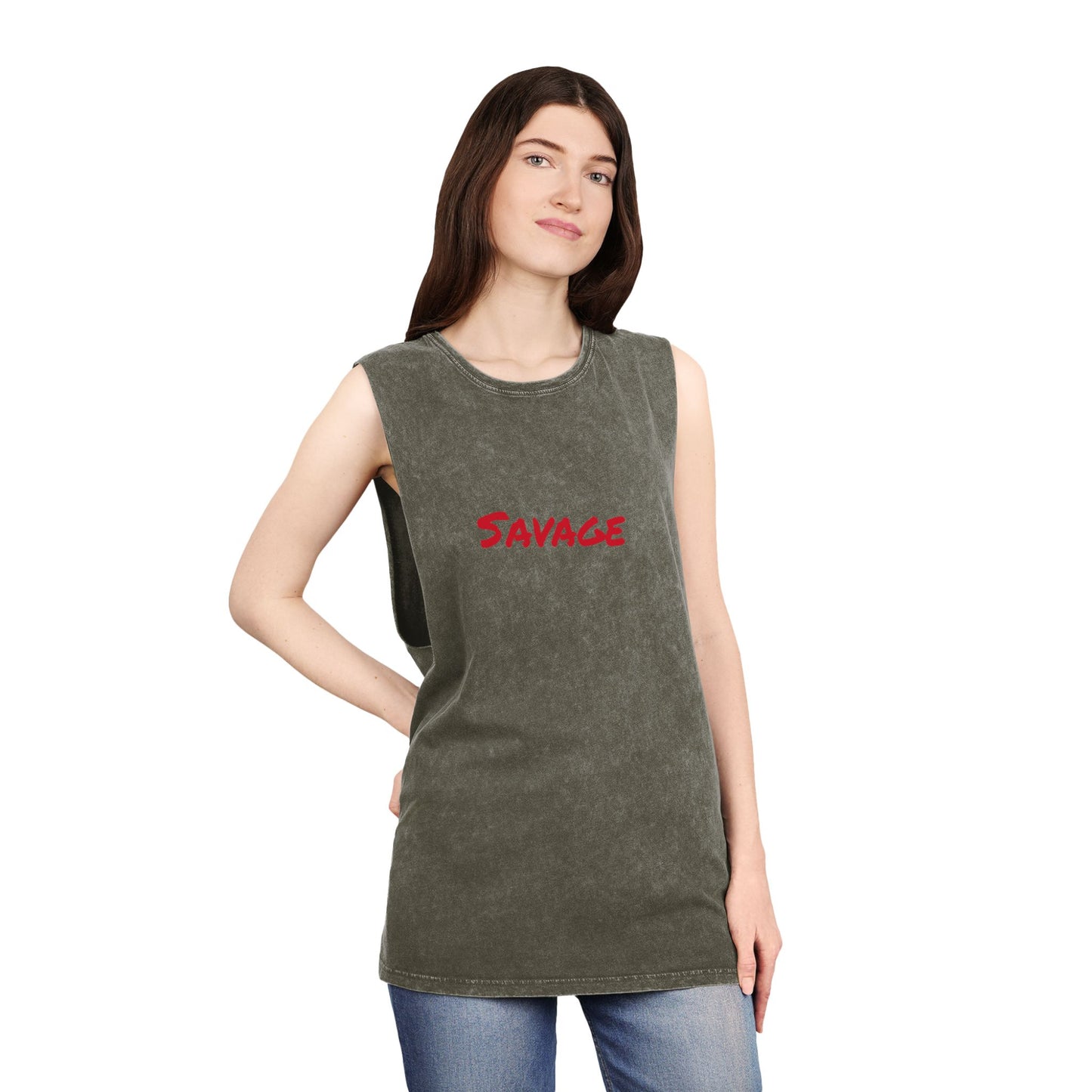 Savage Stonewash Tank Top