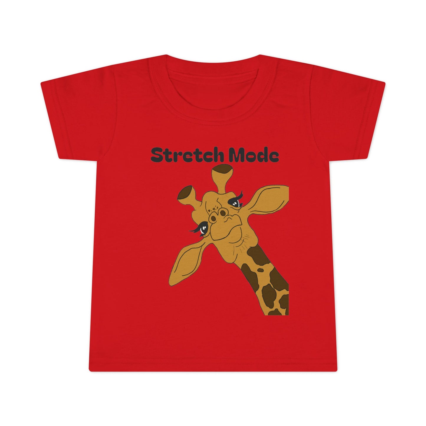 Cute Toddler T-Shirt - 'Stretch Mode' Giraffe Design
