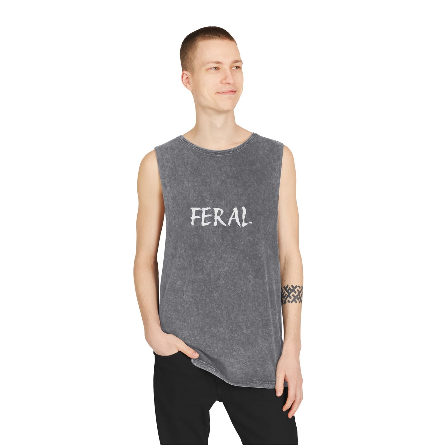 Stonewash Tank Top - FERAL ACID WASH TANK