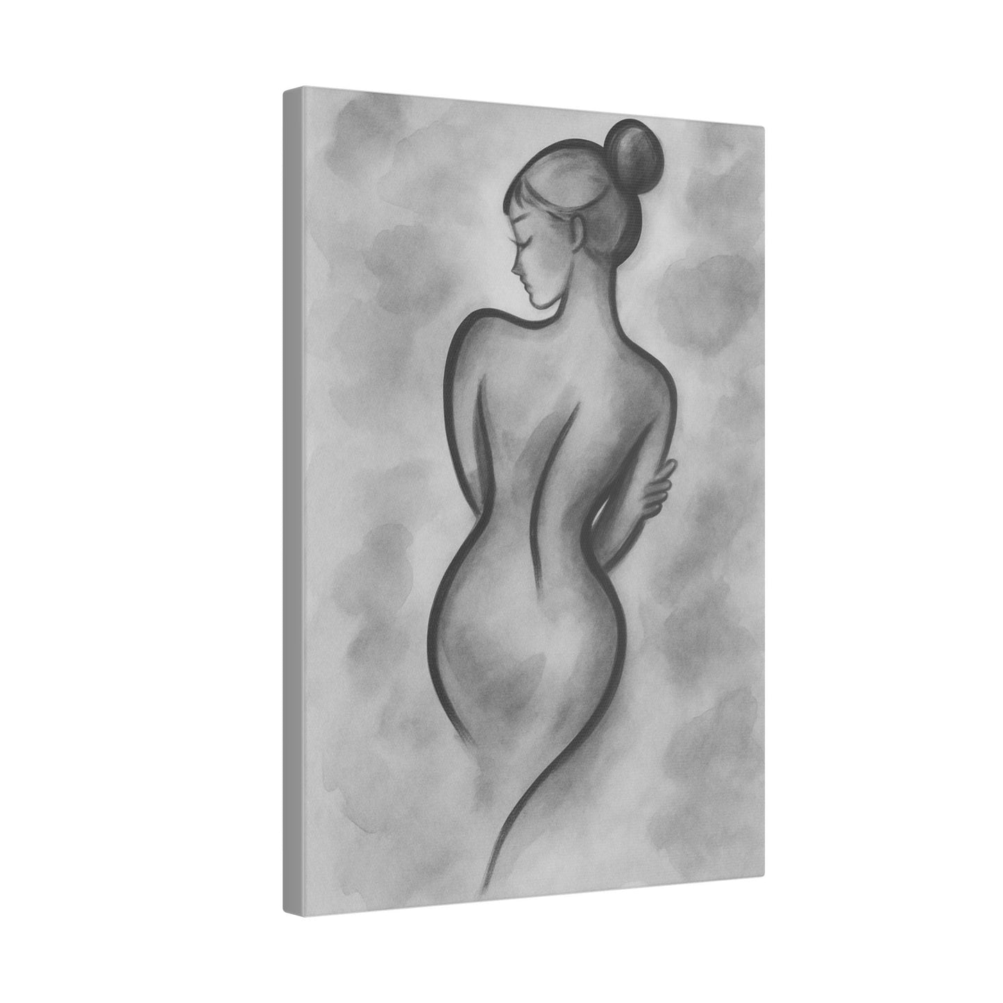 Abstract Female Figure Giclée Print Canvas - Elegant Wall Art for Modern Decor