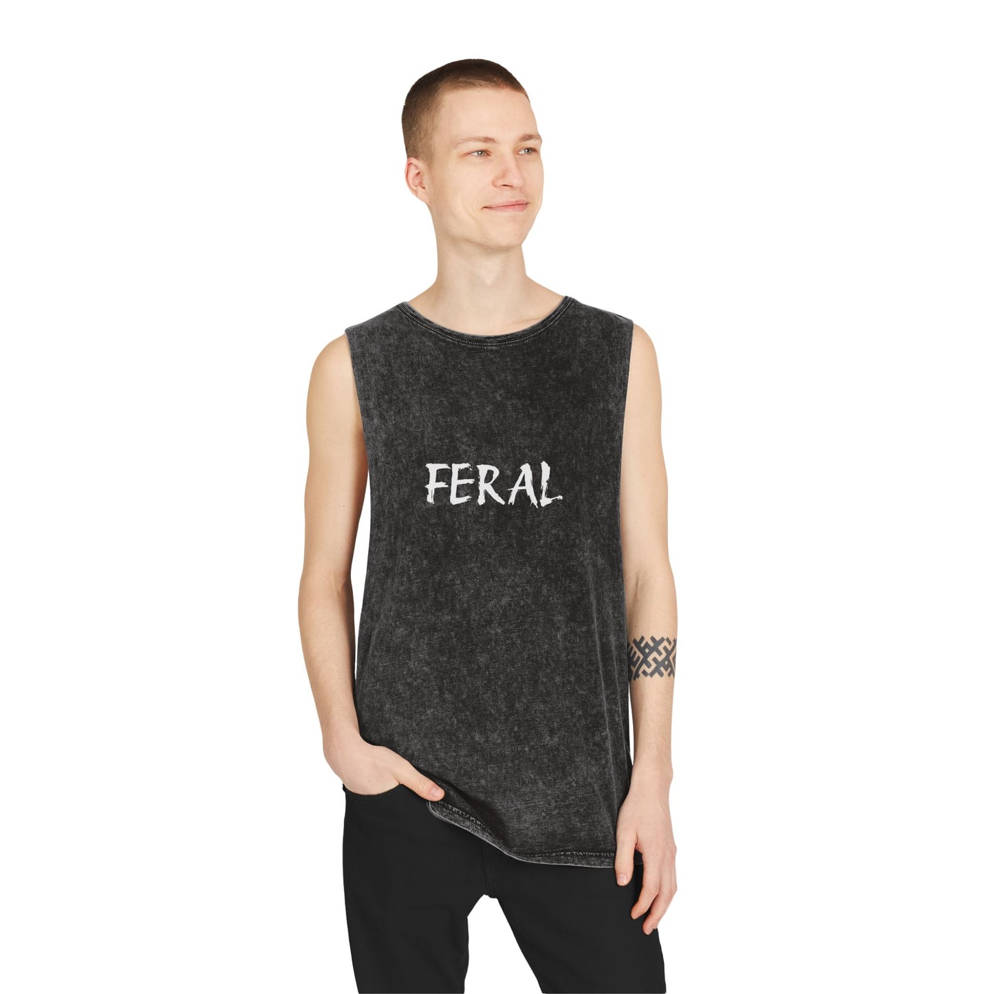 Stonewash Tank Top - FERAL ACID WASH TANK