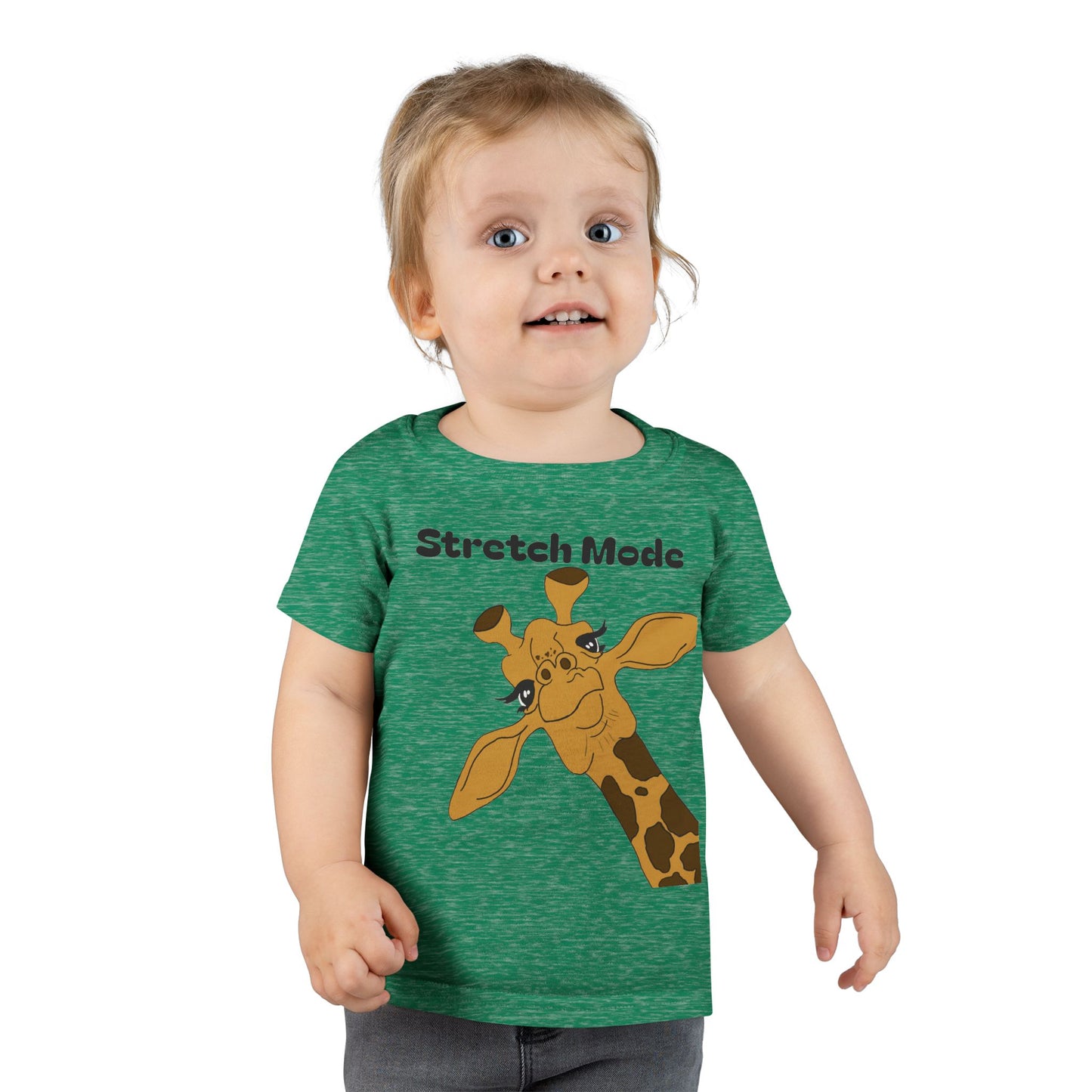 Cute Toddler T-Shirt - 'Stretch Mode' Giraffe Design