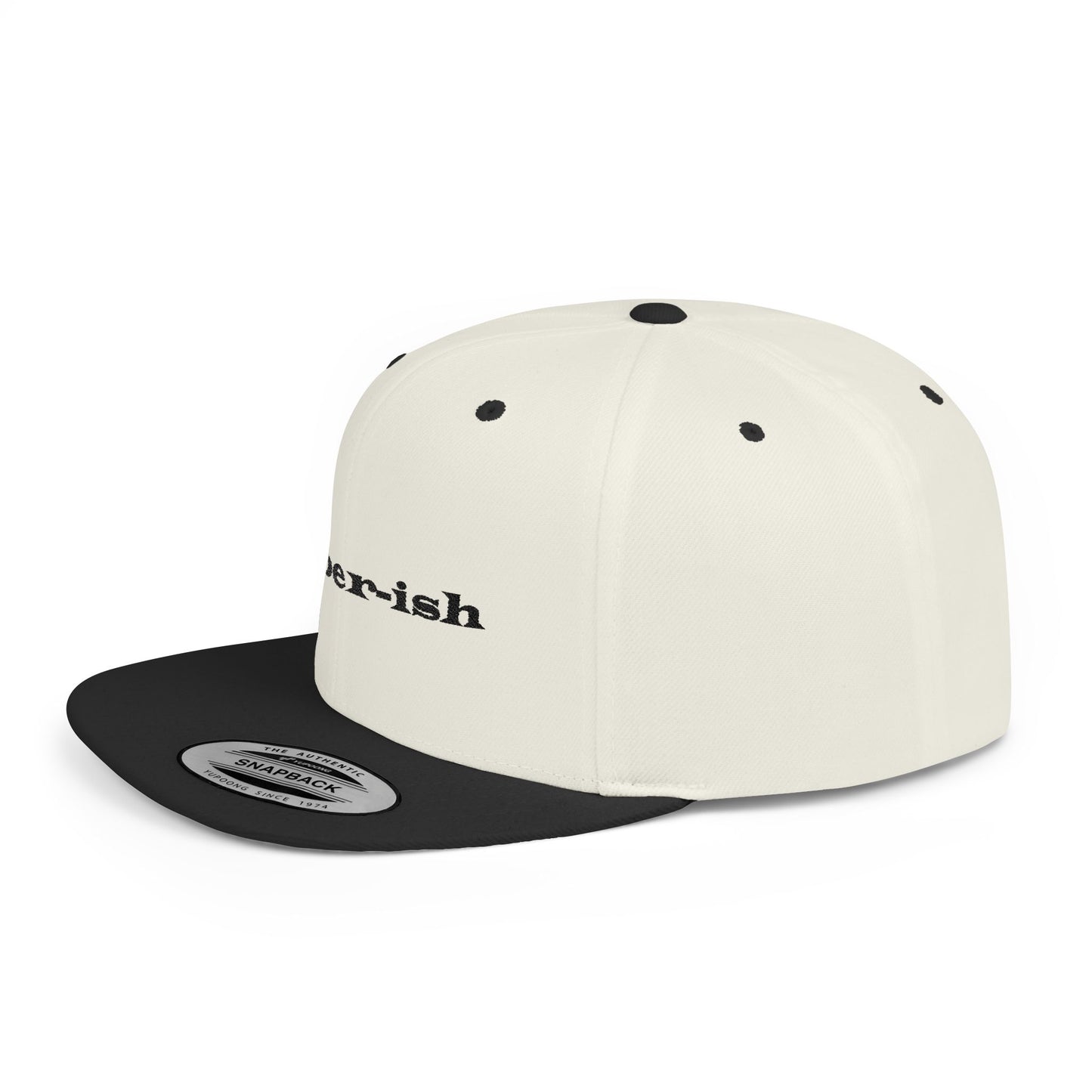 Sober-ish Flat Bill Snapback Hat - Trendy Casual Cap for Everyday Wear