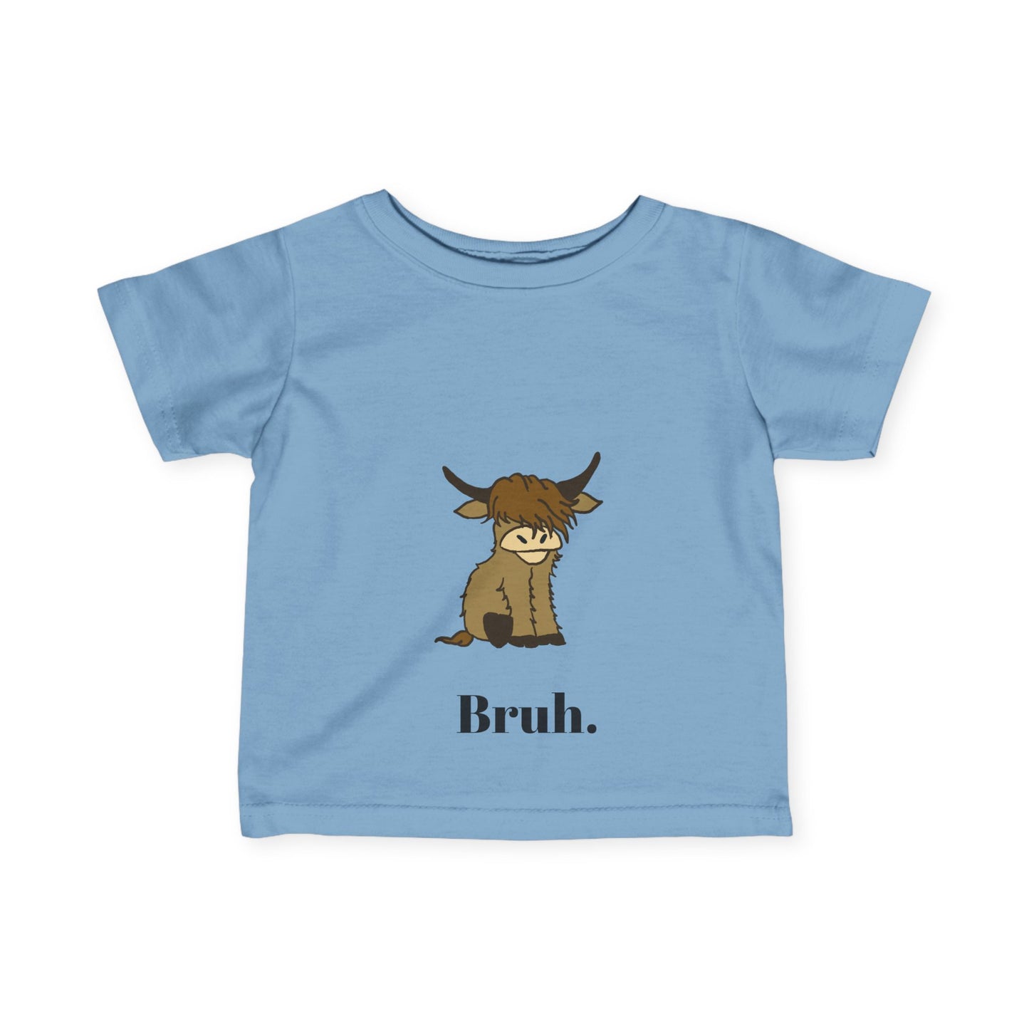 Funny Infant Tee "Bruh" - Cute Baby Shirt for Kids