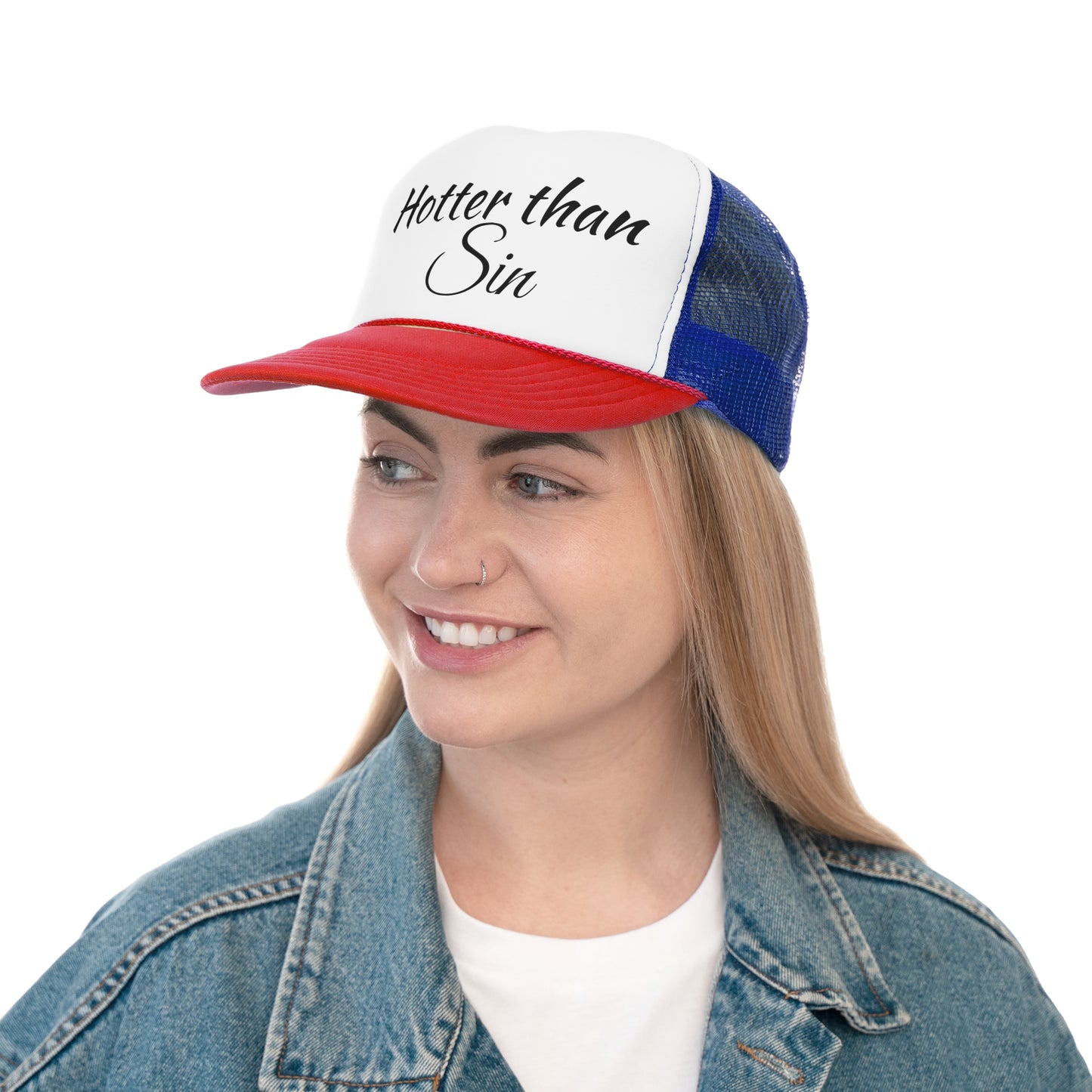 Funny Trucker Cap - Hotter than Sin
