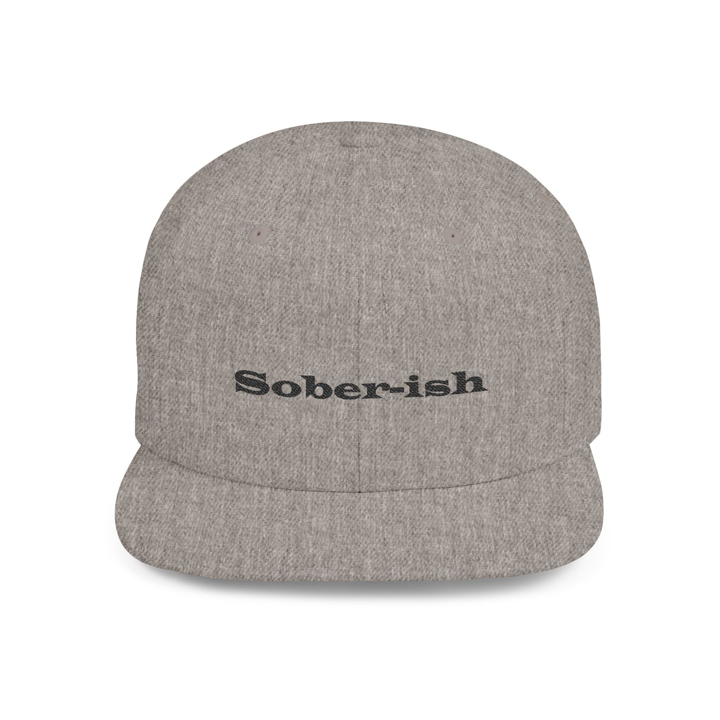 Sober-ish Flat Bill Snapback Hat - Trendy Casual Cap for Everyday Wear