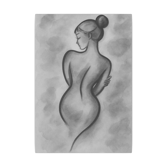 Abstract Female Figure Giclée Print Canvas - Elegant Wall Art for Modern Decor