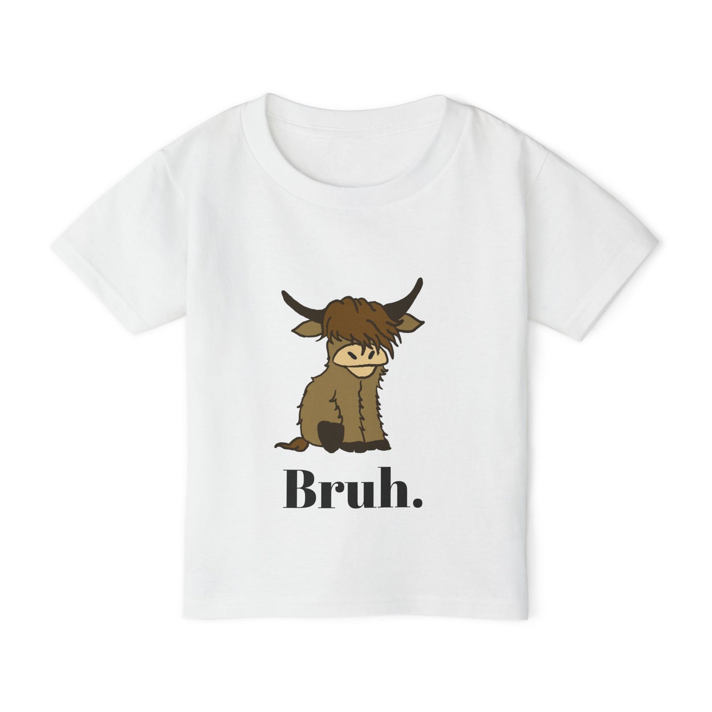 Heavy Cotton™ Toddler T-shirt bruh highland cow tshirt
