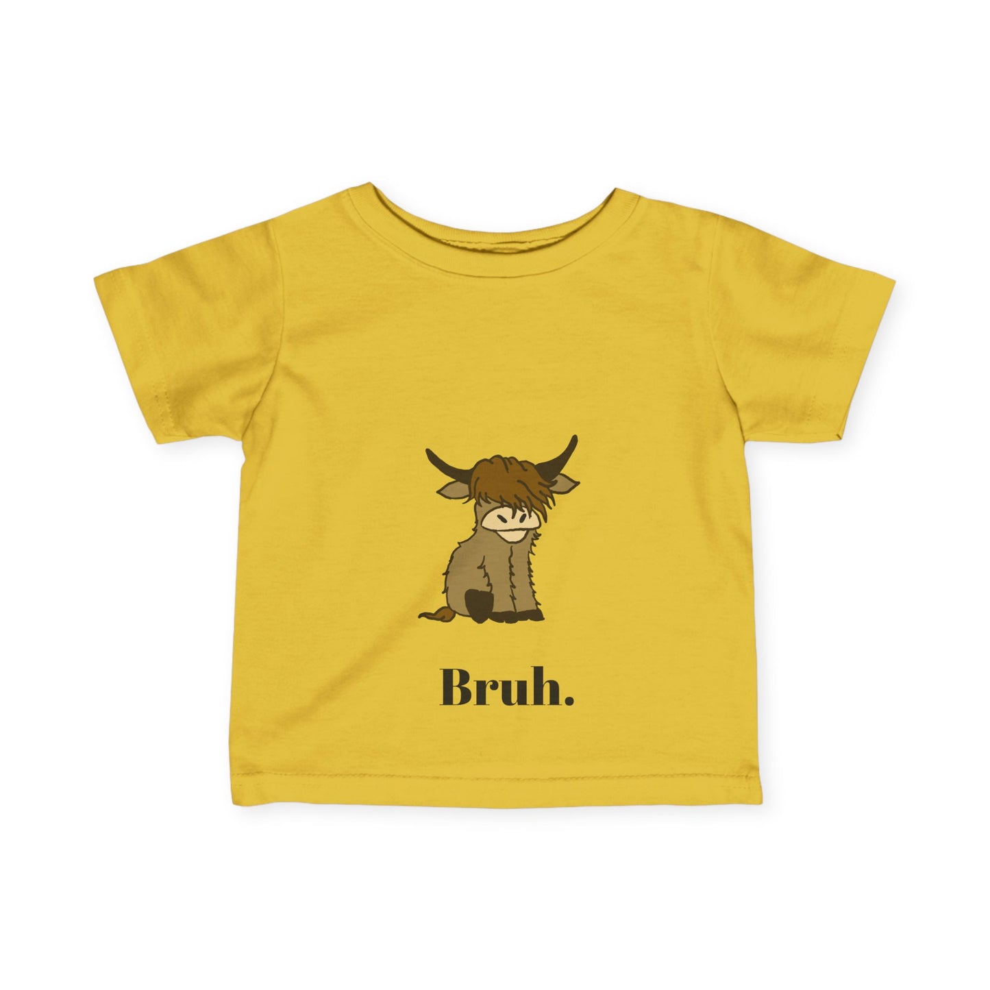 Funny Infant Tee "Bruh" - Cute Baby Shirt for Kids