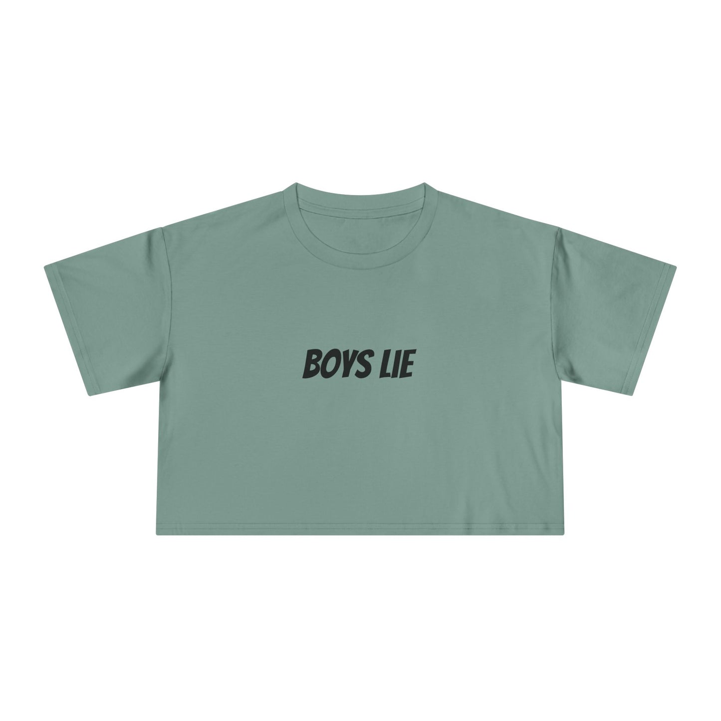 Cropped Tee - Boys Lie Design