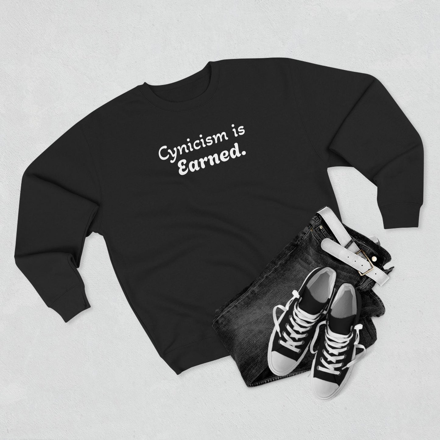 Unisex Crewneck Sweatshirt, opinionated, rizz, custom, festival