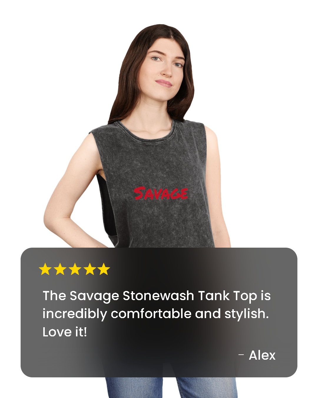 Savage Stonewash Tank Top