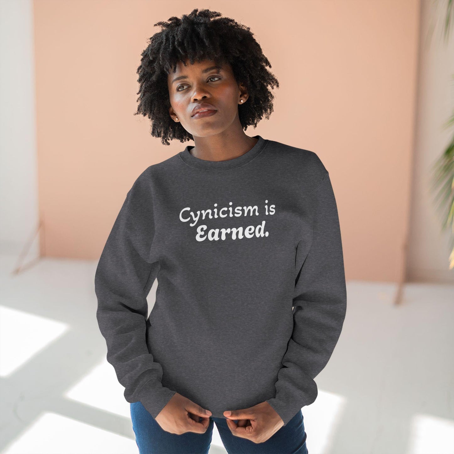 Unisex Crewneck Sweatshirt, opinionated, rizz, custom, festival